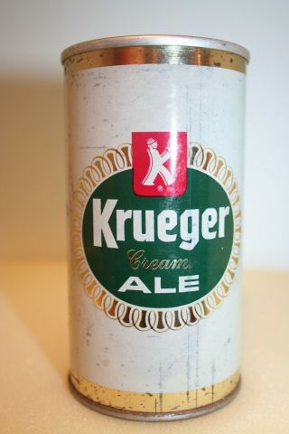 Krueger Cream Ale 12 Oz.  Ss Pull Tab From Cranston,  Rhode Island