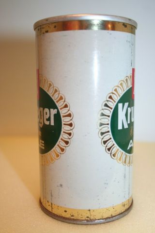 Krueger Cream Ale 12 oz.  SS pull tab from Cranston,  Rhode Island 2