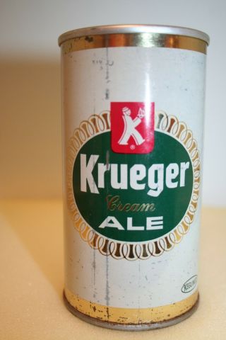 Krueger Cream Ale 12 oz.  SS pull tab from Cranston,  Rhode Island 3