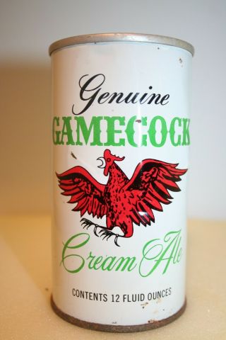 Gamecock Cream Ale 12 Oz.  Ss Pull Tab From Cumberland,  Maryland