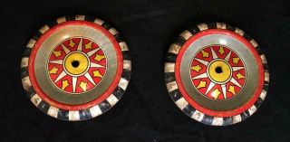 Two Tin Wheels For The Vintage Marx Toys Usa Indy Race Car 12 Wind Up Racer