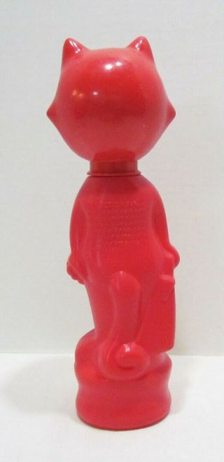FELIX THE CAT 1960 ' s SOAKY TOY FIGURAL BUBBLE BATH CONTAINER RED VINTAGE CARTOON 2