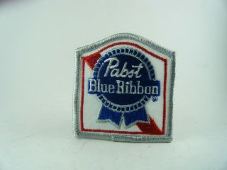 Vintage Pabst Blue Ribbon Beer Embroidered Patch