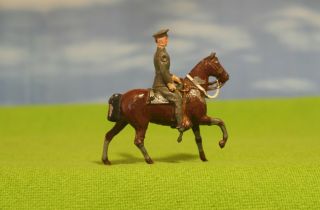 Vintage Britains Lead Toy Soldier On Horse - 100 Figure 428