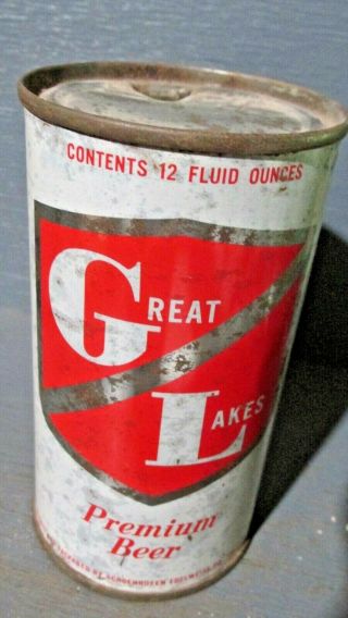 1950`s Great Lakes_ Chicago_ Flat Top Beer Can - [read Description] -
