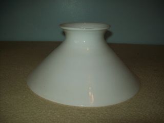 Antique Milkglass Slant Oil Lamp Shade - 10 "