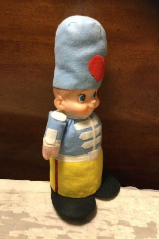 Vintage Herman Pecker & Co.  9” Stuffed Toy Soldier W/Original Tag 2