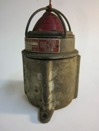 Vintage Industrial Warning Light Appleton Electric Chicago 3