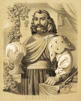 11x14 Photo Print: Gambrinus,  The Patron Saint Of Beer,  1858