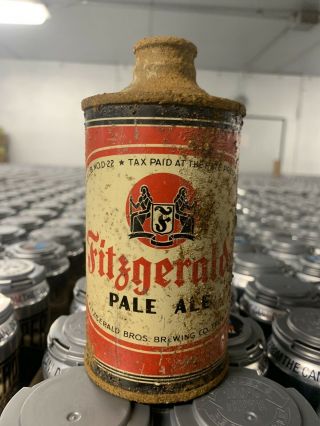 Fitzgerald Pale Ale Cone Top Beer Can (irpt) Troy,  Ny.