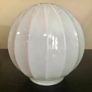 Vintage White Milk Glass Mid Century Art Deco Ceiling Light Lamp Shade Globe 6x3