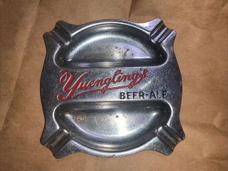 Vintage Yuengling’s Beer Ale Metal Advertising Bar Ashtray Ash Tray