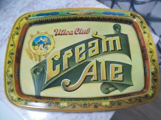 Vintage West End Brewing Co.  Utica Club Cream Ale Tin Beer Tray