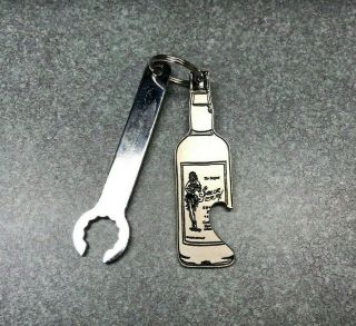 Sailor Jerry Spiced Rum 3.  5 " Metal Key Chain Bottle Opener,  Wrench,  Keyring