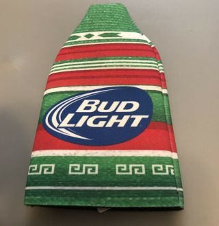 Bud Light Beer Bottle Sleeve Koozie Coozie Budlight Advertising Promo Christmas