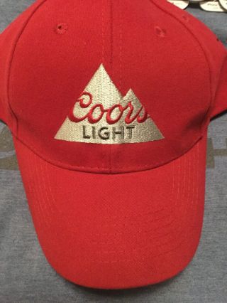 COORS LIGHT MENS T - SHIRT,  Hat and 2 POPS Phone Grips ALL 2