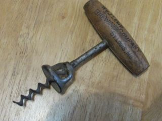 William J.  Lemp Brewing Company Corkscrew St.  Louis,  Mo.  With Wooden Handle