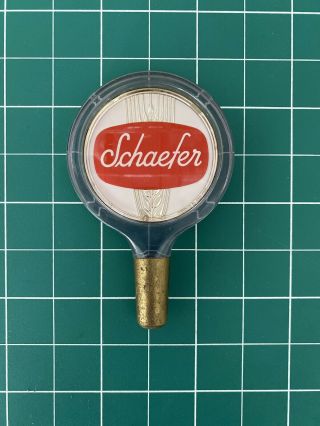 Vintage F & M Schaefer Beer,  York Ny Lucite Tap Handle,  Pre - Owned.