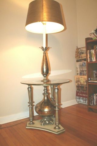 Vintage Mid - Century Modern Floor Table Lamp - 1960 