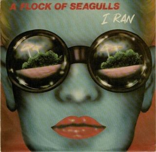A Flock Of Seagulls - I Ran Rare Oop 1982 Uk 45rpm 7 " W/ Picture Sleeve