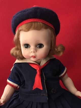 Vintage Madame Alexander Wendy Kins Doll In Tagged First Sailor Dress 576