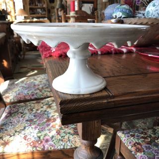 Antique Wyllie & Son Ironstone Cake Stand Plate