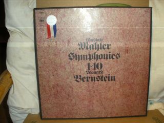 Leonard Bernstein Mahler Symphonies 1 - 10/box 15 Lp Cbs Gm 15 Stereo Nm