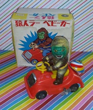 Vintage Japanese Spectreman Space Ape Wind Up Toy Gori Warrior Planet