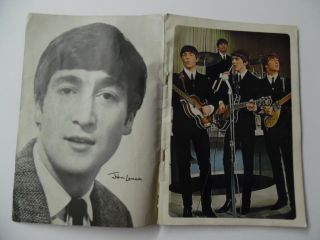 1964 THE BEATLES Dell Giant Comic Book Complete with Pin - ups 07 - 059 - 411 Vintage 2