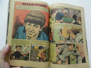1964 THE BEATLES Dell Giant Comic Book Complete with Pin - ups 07 - 059 - 411 Vintage 6