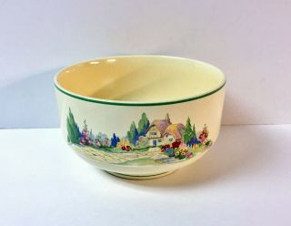 Vintage Homer Laughlin Co.  - English Garden Cranberry Bowl - Century Shape