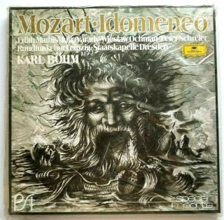 Vintage Mozart Idomeneo Bohm Vinyl Record Boxed Set 4 Lps Printed In W Germany