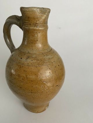 A Rare Stoneware Jug With A Pouring Lip Made In Frechen From The 17th Century