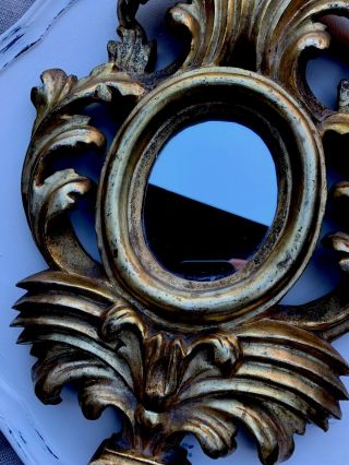 Antique 18th Century French Water Gilded Wood Mirror 3