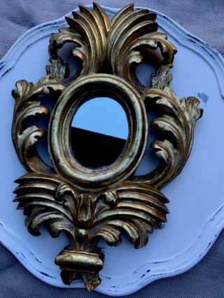 Antique 18th Century French Water Gilded Wood Mirror 6