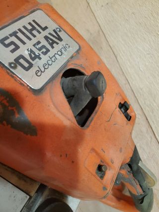 Vintage Stihl 045AV electronic chainsaw 3