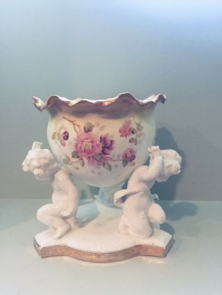 Moore Brothers Floral Porcelain Centrepiece Compote