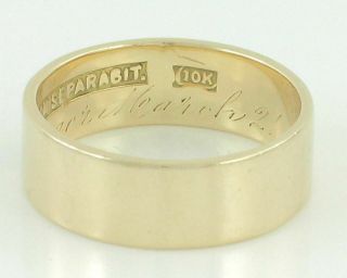 Vintage 10K Gold Enamel Scottish Rite 14th Degree Masonic Ring 10.  75 6.  9g 1953 3