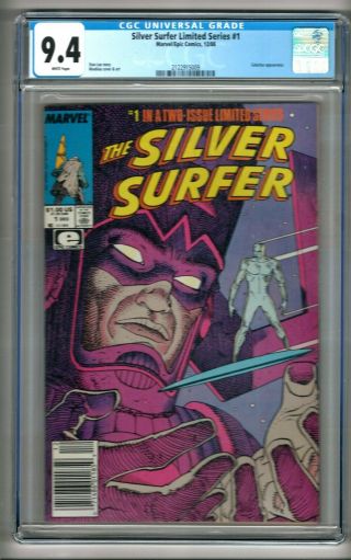 Silver Surfer Limited Series 1 (1988) Cgc 9.  4 White Pages " Galactus "