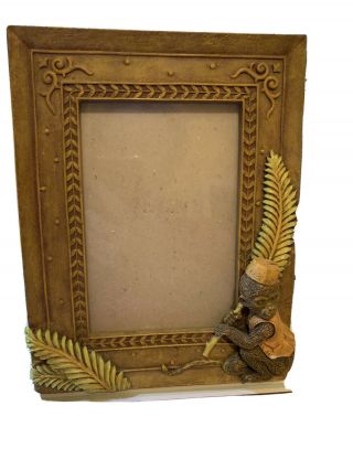 Tropical Style Picture Frame Vintage 7 " X 9.  5 