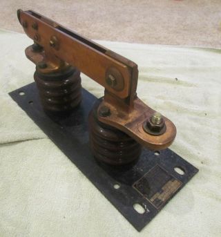 Vintage Antique Industrial Electric Knife Switch Frankenstein Monster 600A 7500V 3