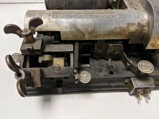 Keil Lock Company 2 Vintage Key Cutting Machine 2