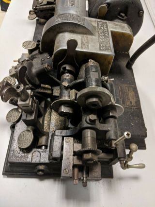 Keil Lock Company 2 Vintage Key Cutting Machine 6