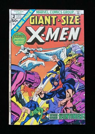 Giant - Size X - Men 2 (1975) Neal Adams Gil Kane Art Sentinels Vf -