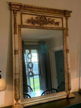 Vintage Labarge French Louis Xv Xvi Style Gold Gilt Italian Wall Mirror