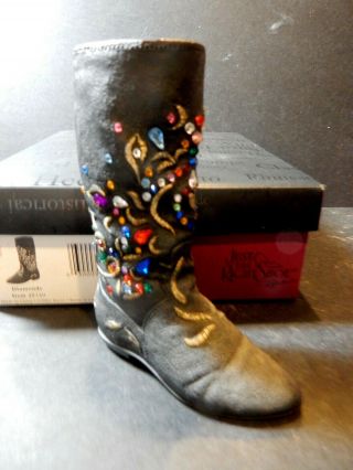 Just The Right Shoe By Raine " Diamonds " Black Cowboy Boot