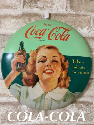 Retro Vintage Coca - Cola Sign Rare