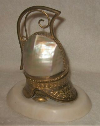 Antique French Opaline Perfume Mother Of Pearl Cover Rare