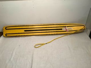 Vintage Brunswick Jem Snurfer Snowboard Yellow 1960s Snow Board 46 "