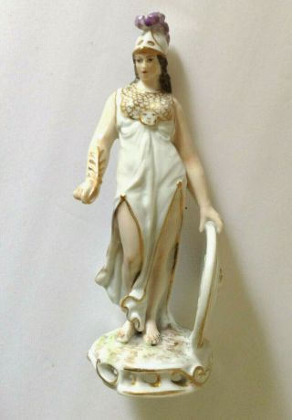 Gorgeous Antique Joan Of Arc? Porcelain Vintage Fine Scarce Figurine Meissen?